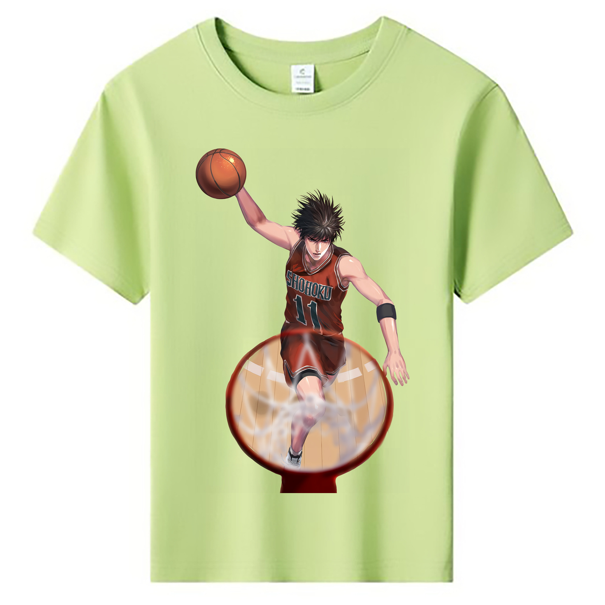 （画像用） SLAM DUNK／スラムダンク 綿100％キッズTシャツ（フロントプリント）